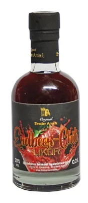 Erdbeer Chili Likör 20% Vol. 0,2 Liter Glasflasche*