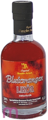 Blutorangen Likör 20% Vol. 0,2 Ltr. Glasflasche*