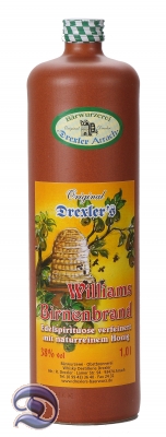 Williams Birnenbrand mit Honig 38% vol  1 Liter Tonkrug*