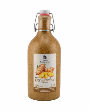Topinambur Brand 45% Vol. 0,5 Liter Tonkrug mit Bügelverschluss*